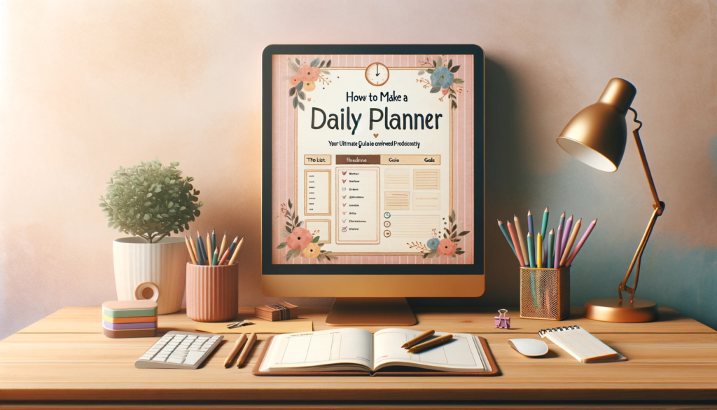 How to make daily planner correctly to suit your needs
