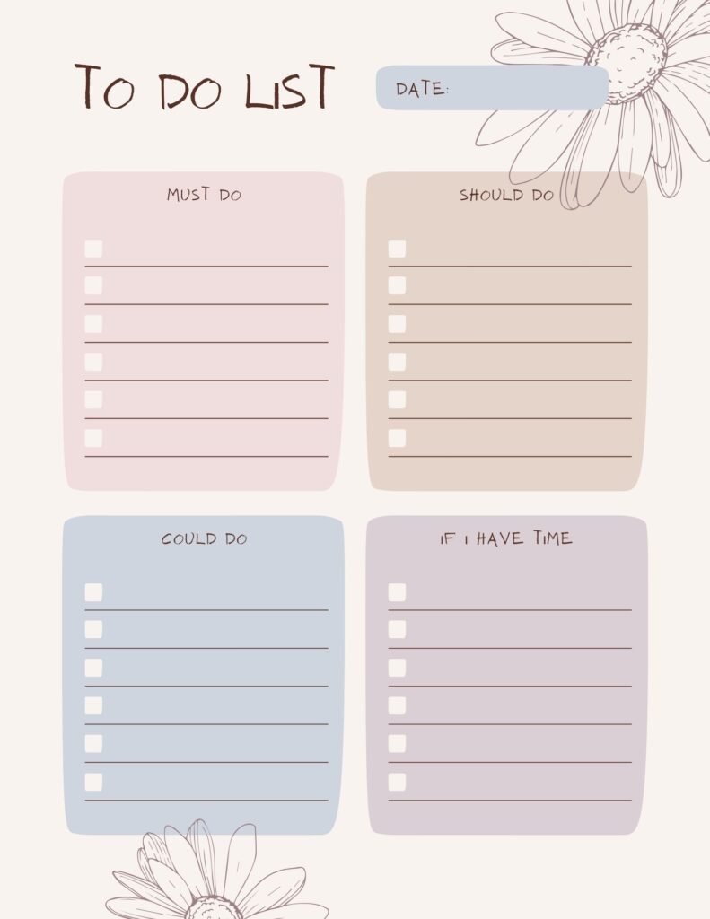 To-Do List Hybrid Daily Planner Template
